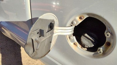 1997-2011 Dodge Dakota Fuel Tank Door With Hinge Gas Lid Oem Filler Silver