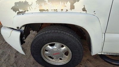 03-07 Suburban Driver Left Front Wheel Flare Moulding Fender 50U Summit White