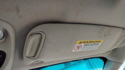 2000-2004 Chrysler 300M Passenger Right Sun Visor Oem Black 0Th98tl2ab