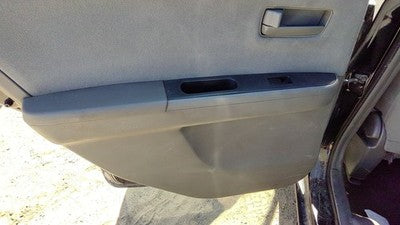 07-09 Sentra Driver Left Rear Door Trim Panel With Switches Back Charcoal W