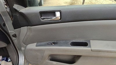 08-09 Sentra Passenger Right Front Door Trim Panel With Switches Charcoal W