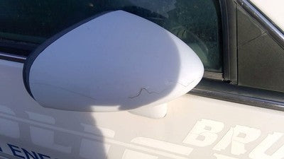 1991-1994 Chevy Caprice Passenger Right Side Mirror Door Mounted Oem White