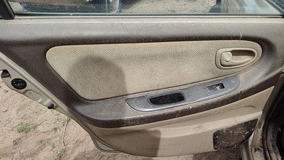 2000-2001 Nissan Maxima Driver Left Rear Door Trim Panel With Switches Back Tan