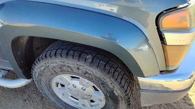 04-12 Canyon Passenger Right Front Wheel Flare Moulding Fender Stealth Gray 46U