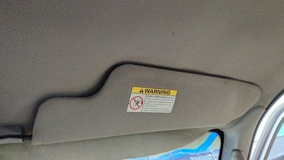 1999 Ford F150 Passenger Right Sun Visor Oem Gray C2
