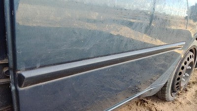 06-08 Hyundai Sonata Driver Left Rear Moulding From Door Back Trim Strip Blue