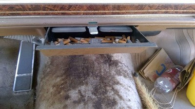 1985 Olds 88 Ash Tray Assembly Oem Slide Out Dash Tan
