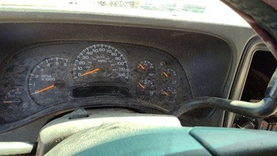 2005-07 Sierra 1500 Hd Trim Bezel Around Speedometer Dash Surround Panel Pewter