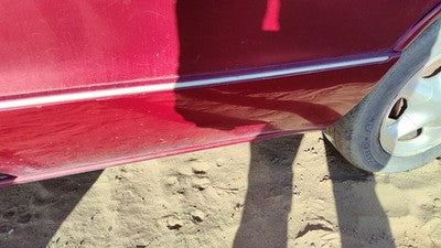 1996 Olds 88 Driver Left Rear Moulding From Door Oem Back Trim Strip Red