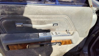 85 Grand Marquis Driver Left Front Door Trim Panel With Master Switch Gray