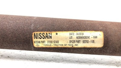2001-2004 Nissan Xterra Front Drive Shaft Oem Driveline 4X4 4Wd 372009Z400