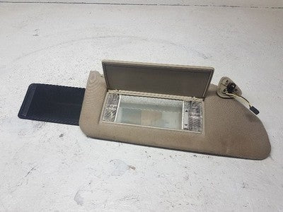 1996 Eldorado Passenger Side Right Sun Visor Assembly Tan Lighted Extendable