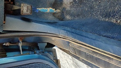 1989 Olds Cutlass Cierra Driver Left Lower Sill Step Moulding Trim Panel Blue