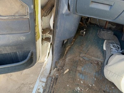 1992 Ford F250 Driver Left Lower Kick Trim Panel Oem Gray