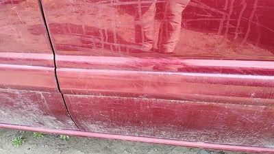 Chevy Venture Driver Left Rear Moulding From Door Oem Back Trim Strip Red 72U