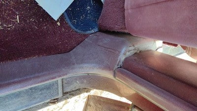 1998 Buick Lesabre Passenger Right Lower Kick Trim Panel Oem Red