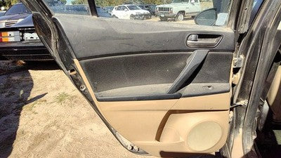 2010 11 Mazda 3 Driver Left Rear Door Trim Panel With Switches Back Bt2 Dune Tan