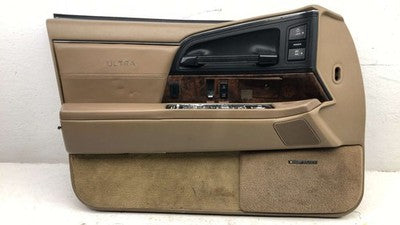 92 Buick Park Ave Ultra Driver Left Front Door Trim Panel With Master Switch Tan