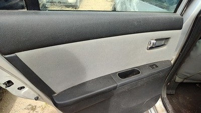 2010 Sentra Sr Driver Left Rear Inside Door Trim Panel With Switches Back Gray X