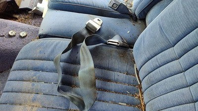 1984 Deville Sedan Driver Left Front Seat Belt Buckle Receiver Oem Blue