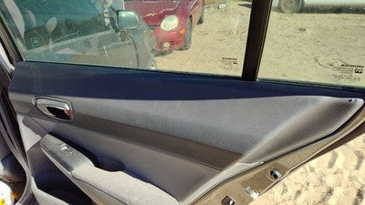 06-11 Civic Passenger Right Rear Door Trim Panel With Switches Back Gr Gray