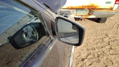 2015-2019 Nissan Versa Passenger Right Side Mirror Door Mounted Oem Gray Kad