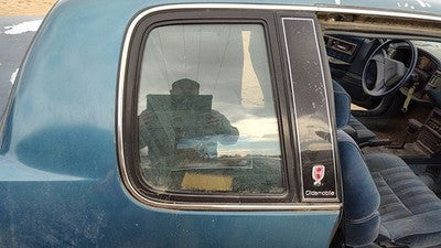 86-91 Cutlass Calais Passenger Right Rear Quarter Glass Back Side Window 2 Door