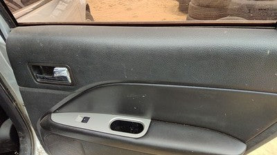 10-12 Fusion Passenger Right Rear Door Trim Panel With Switches Back Charcoal Fw