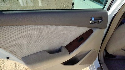 07-09 Nissan Altima Driver Left Rear Door Trim Panel With Switches Back Blond C