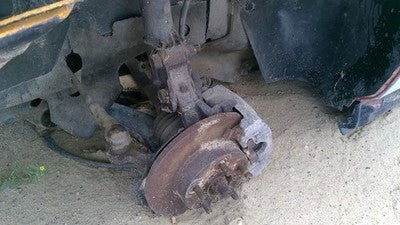 84-87 Fiero Passenger Right Rear Back Spindle Steering Knuckle with Wheel Hub
