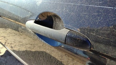 04-09 4dr Kia Spectra Driver Left Rear Outside Door Handle Back Eb Black 4 Door