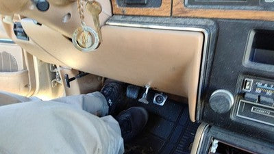 1984 Ford Tempo Lower Dash Under Column Knee Bolster Trim Panel Oem Tan