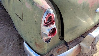 53 Chevy Bel Air 150 Sedan Driver Left Tail Light Housing Chrome Brake Lamp Rear