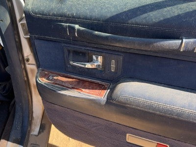 94 Town Car Passenger Right Rear Door Trim Panel With Switches Back Blue Dp