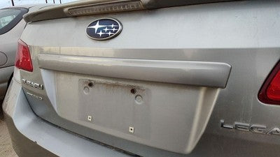 11 Legacy Outback License Plate Trim Surround Panel Tail Trunk Ssm Steel Silver