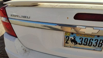 2005 New Style Malibu License Plate Trim Surround Panel Tail Trunk Finish Chrome