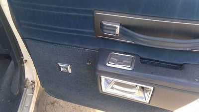 1986 Chevy Caprice Passenger Right Rear Inside Door Trim Panel Only Back Blue