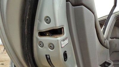 2002-2006 Toyota Camry Driver Left Rear Door Latch With Rods/Cables Oem Back