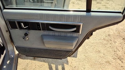 1990 Olds 88 Passenger Right Rear Door Trim Panel Back Gray