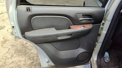 2010-2014 Chevy Tahoe Driver Left Rear Door Trim Panel With Switches Back Black