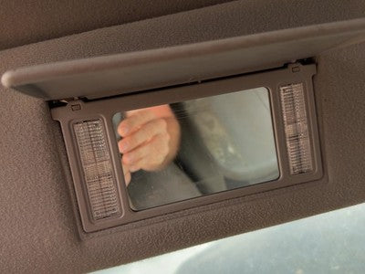 2000-2002 Ford Expedition Driver Left Sun Visor Oem Gray 12 Yl1Z7804105Aaa