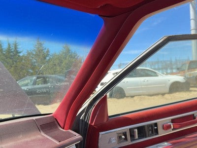 1986 Olds 88 Passenger Right A Pillar Trim Windshield Post Panel Oem Red
