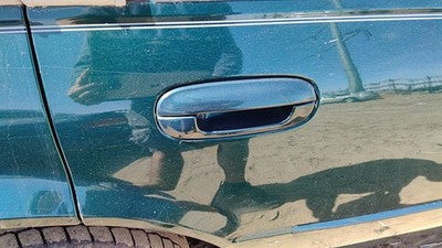 1998-04 Cadillac Seville Passenger Right Rear Outside Door Handle Oem Back Green