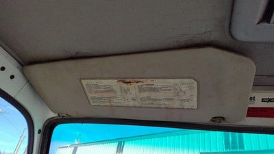 1996 Isuzu Npr Driver Left Sun Visor Oem Gray