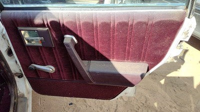 1987 Olds Ciera Passenger Right Rear Door Trim Panel With Switches Back Red