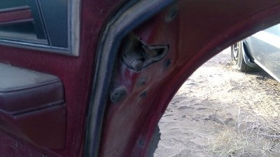 1990 Olds Eighty Eight Passenger Right Rear Door Latch With Rods/Cables Oem Back