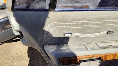 85 Grand Marquis Driver Left Rear Door Trim Panel With Switches Back Gray