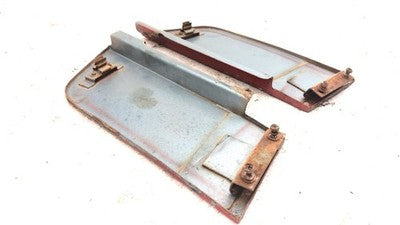 70-73 Nissan Datsun 240Z Driver Passenger Access Cover For Hood Engine Area Red