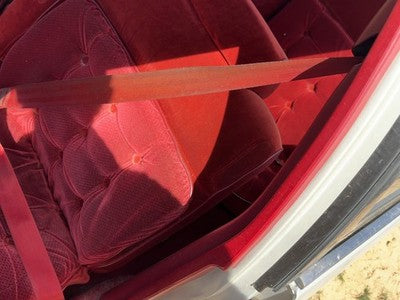 1986 Olds 88 Driver Left Front Seat Belt Retractor Oem Shoulder Red