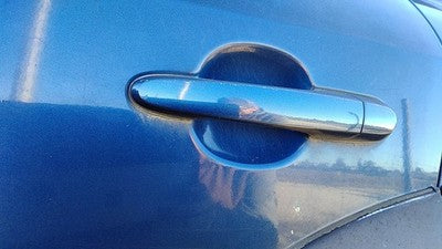 05-09 Hyundai Tucson Driver Left Rear Outside Door Handle Back Nautical Blue Ol